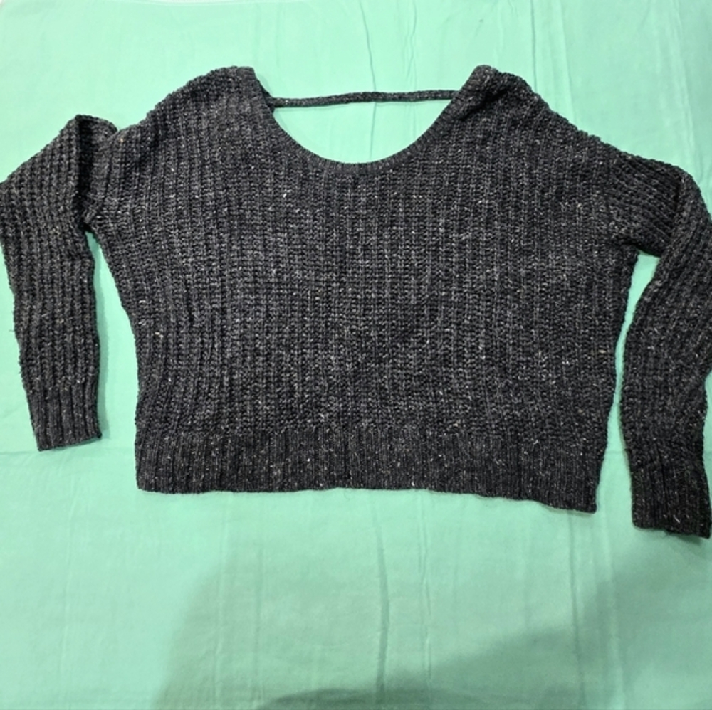 Ruby Moon Charcoal Knit Sweater